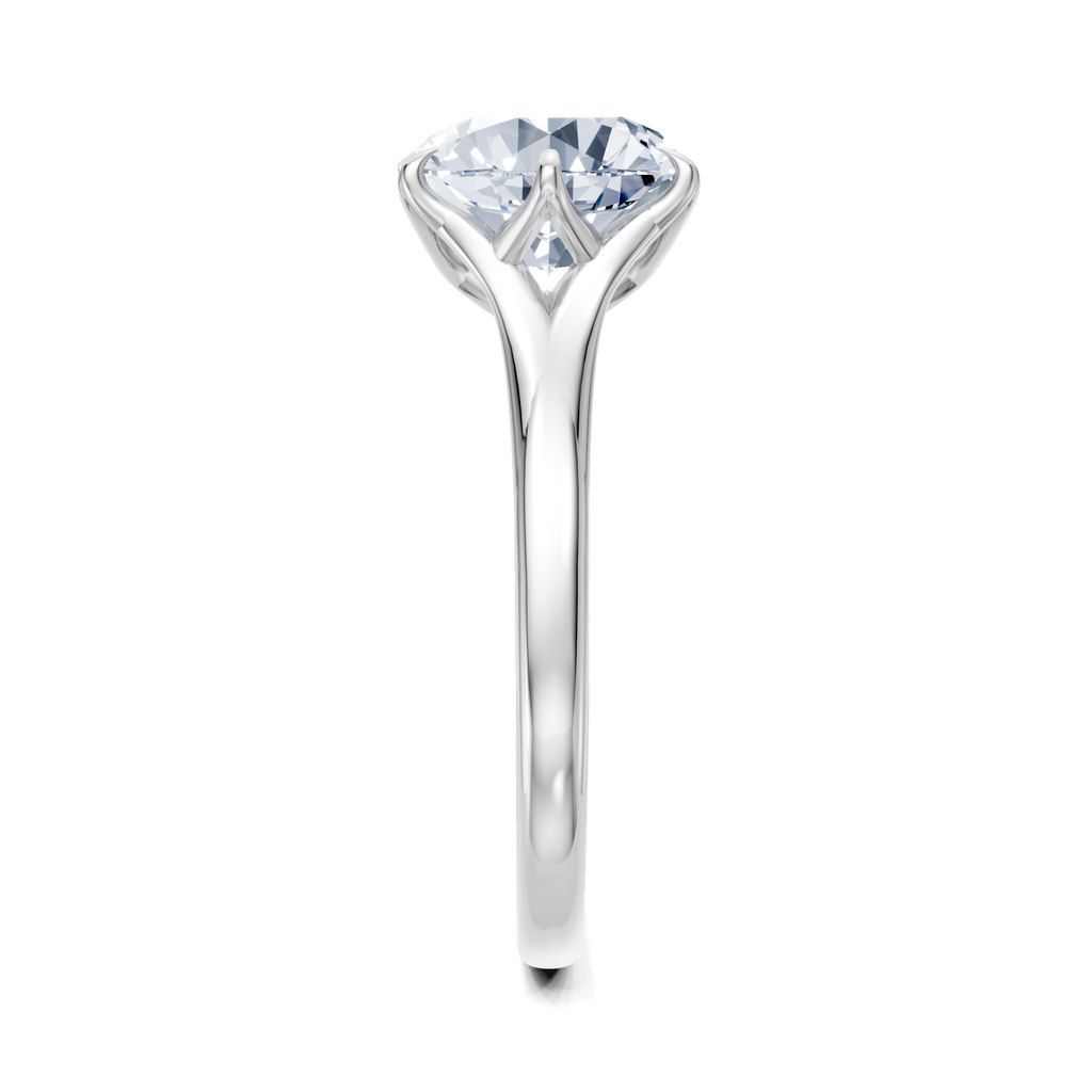 Image for Petale Solitaire Engagement Ring | Platinum