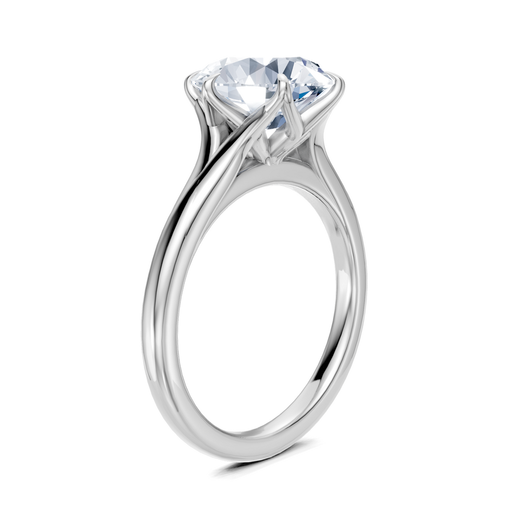 Image for Petale Solitaire Engagement Ring | Platinum