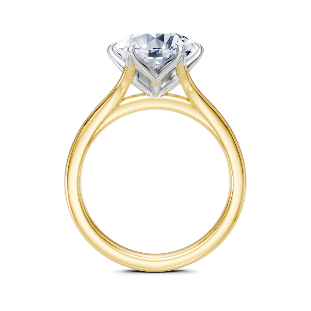 Image for Petale Solitaire Engagement Ring | 18k Two Tone