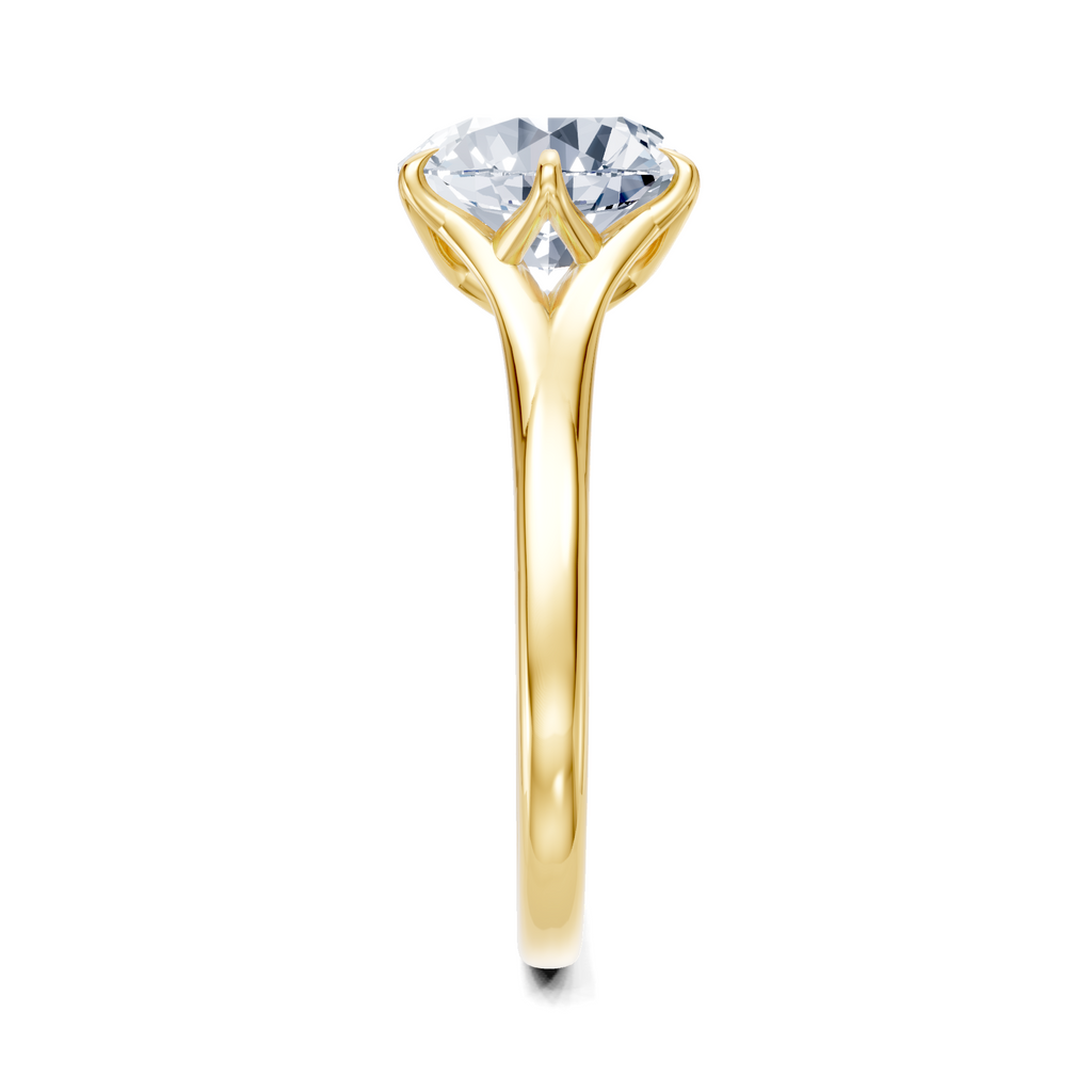 Image for Petale Solitaire Engagement Ring | 18k Yellow Gold