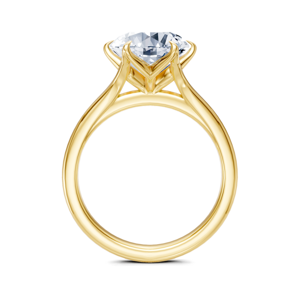 Image for Petale Solitaire Engagement Ring | 18k Yellow Gold