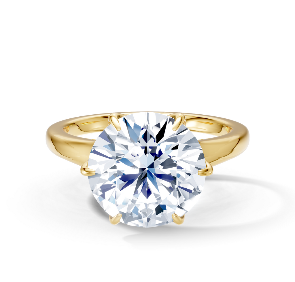 Image for Petale Solitaire Engagement Ring | 18k Yellow Gold